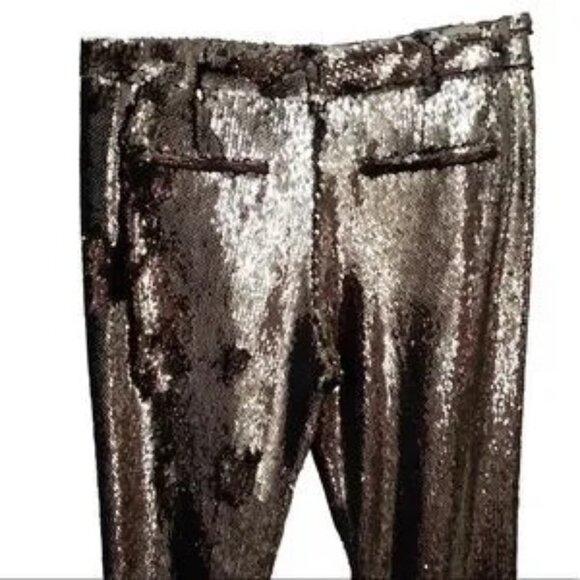 Zadig & Voltaire Prune Sequin Trousers - Picture 5 of 10